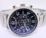 Montblanc Flyback SS Black Face Chronograph Watch